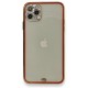 Apple iPhone 11 Pro Kılıf Liva Taşlı Silikon - Kırmızı