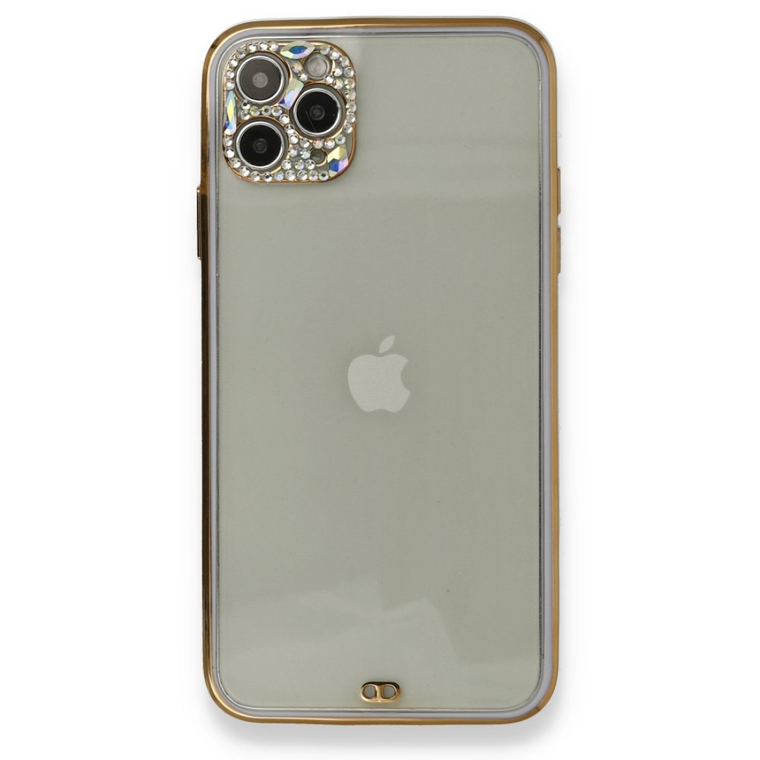 Apple iPhone 11 Pro Kılıf Liva Taşlı Silikon - Mor