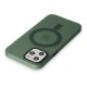 Apple iPhone 11 Pro Kılıf Lodos Magneticsafe Mat Kapak - Köknar Yeşili