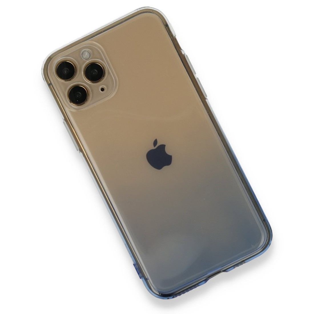 Apple iPhone 11 Pro Kılıf Lüx Çift Renkli Silikon - Mor