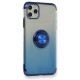 Apple iPhone 11 Pro Kılıf Marvel Yüzüklü Silikon - Mavi