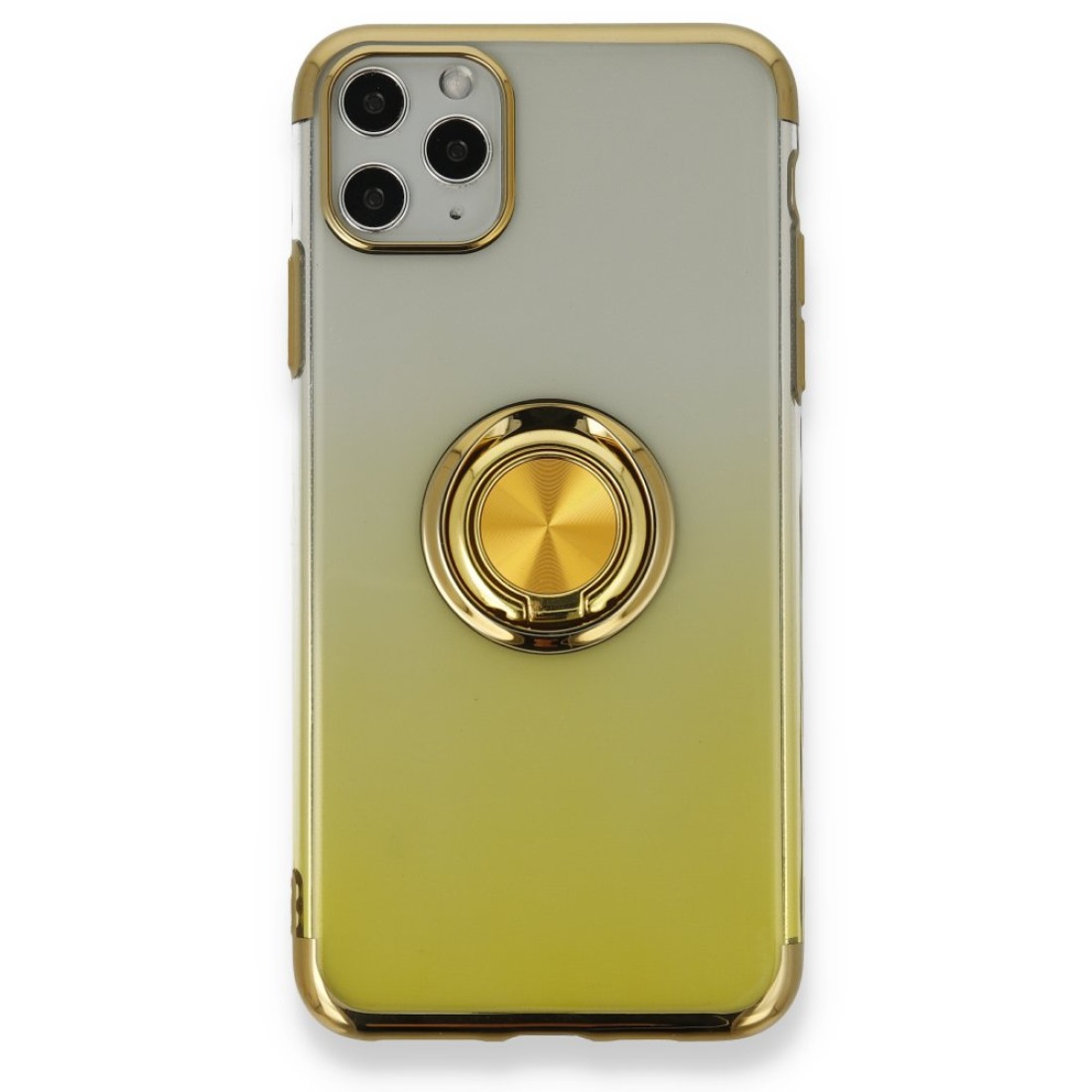 Apple iPhone 11 Pro Kılıf Marvel Yüzüklü Silikon - Sarı