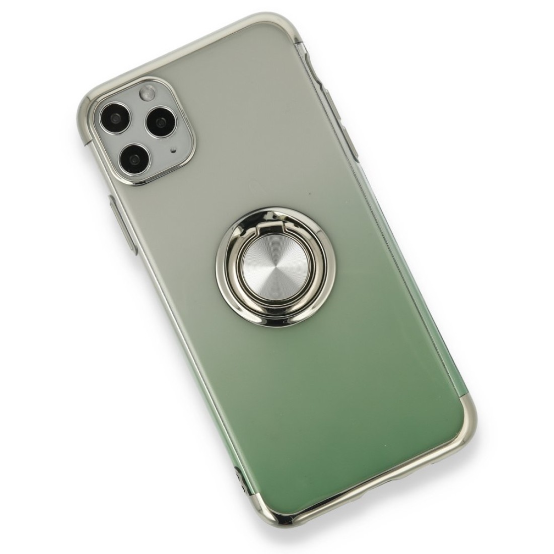 Apple iPhone 11 Pro Kılıf Marvel Yüzüklü Silikon - Yeşil