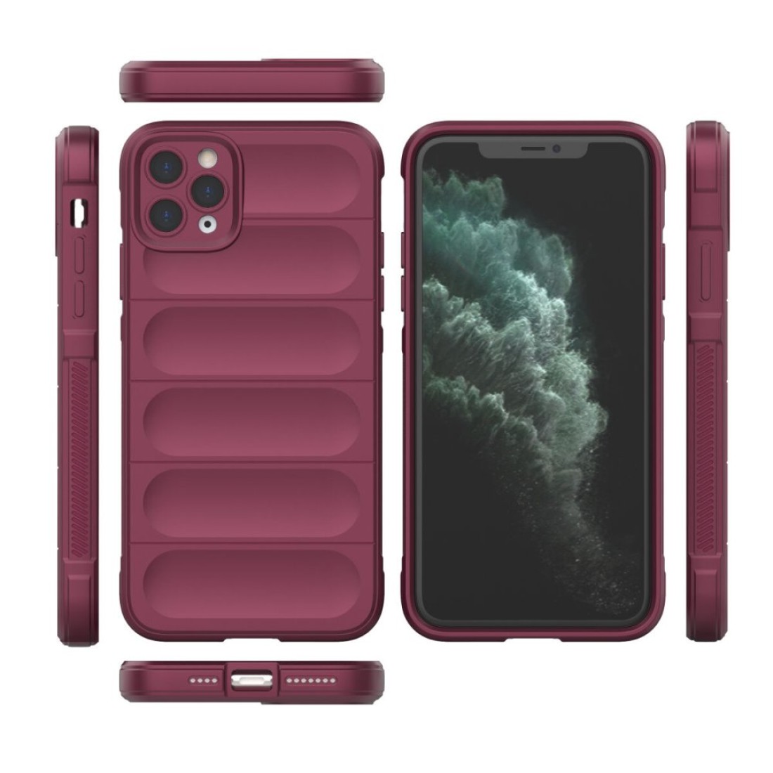 Apple iPhone 11 Pro Kılıf Optimum Silikon - Bordo