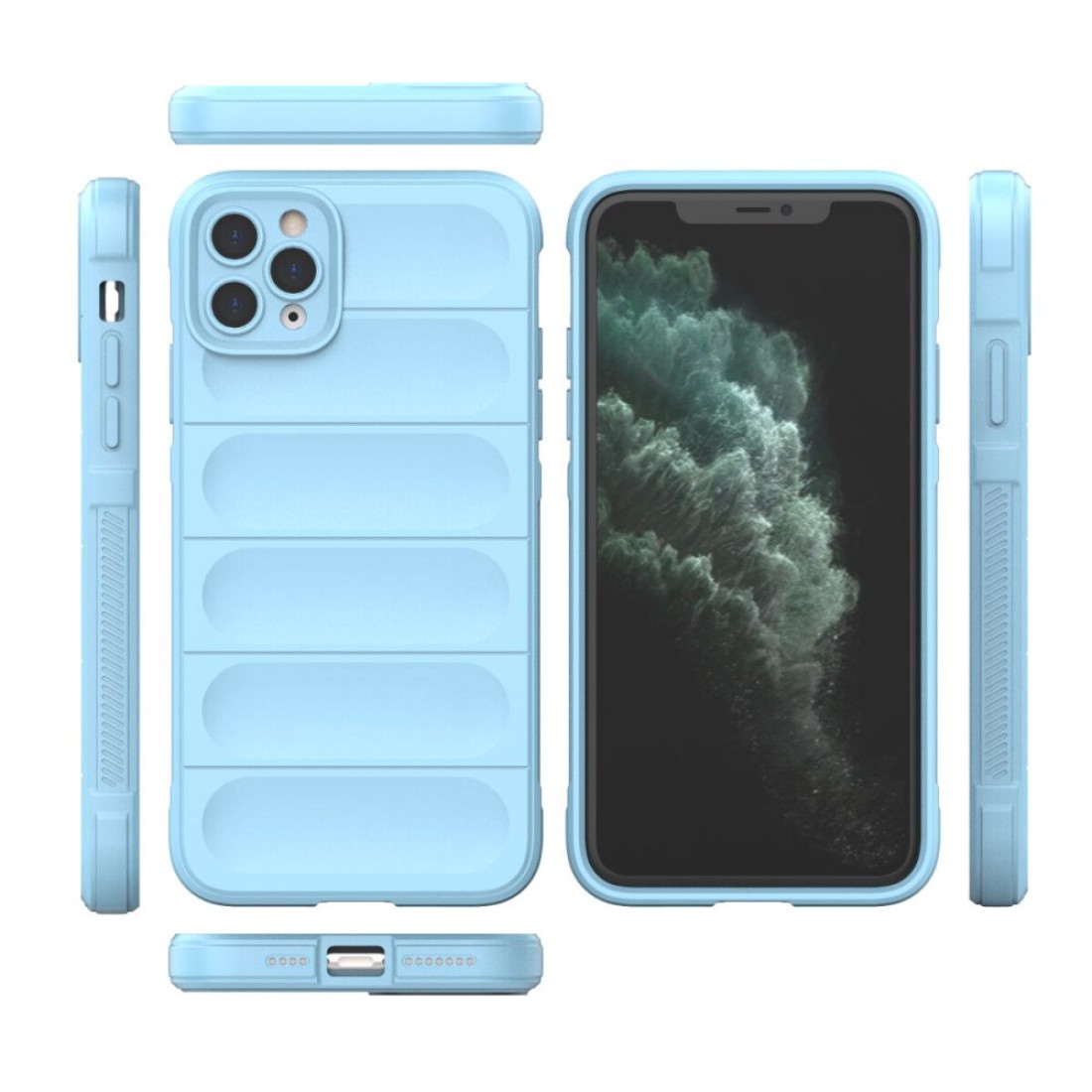 Apple iPhone 11 Pro Kılıf Optimum Silikon - Sky Blue