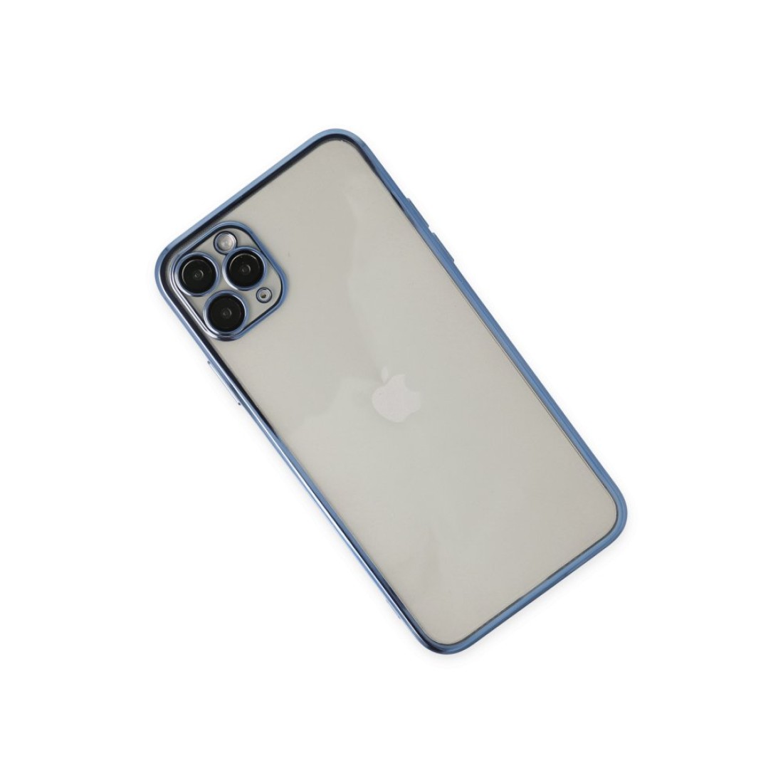 Apple iPhone 11 Pro Kılıf Razer Lensli Silikon - Açık Mavi