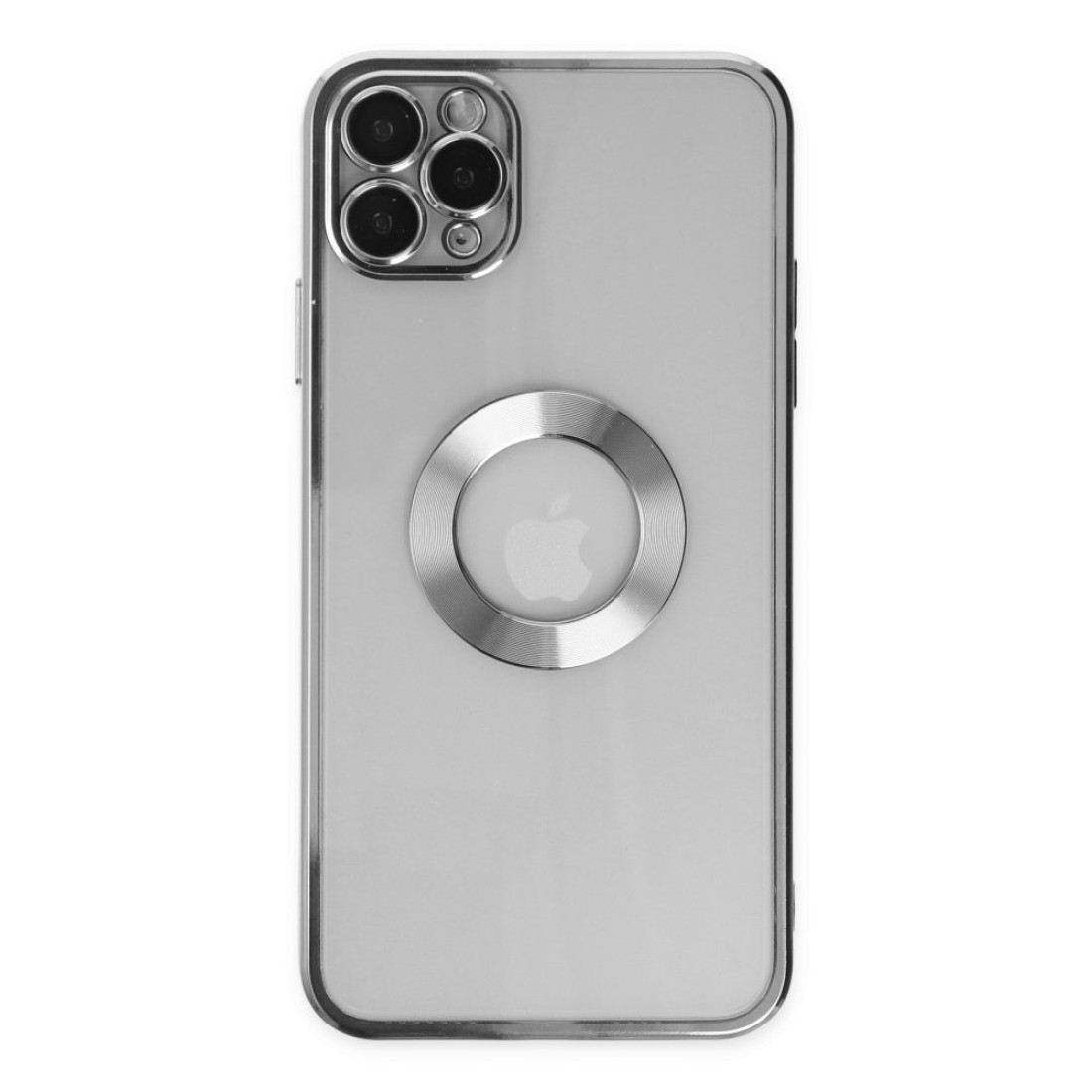 Apple iPhone 11 Pro Kılıf Slot Silikon - Gümüş