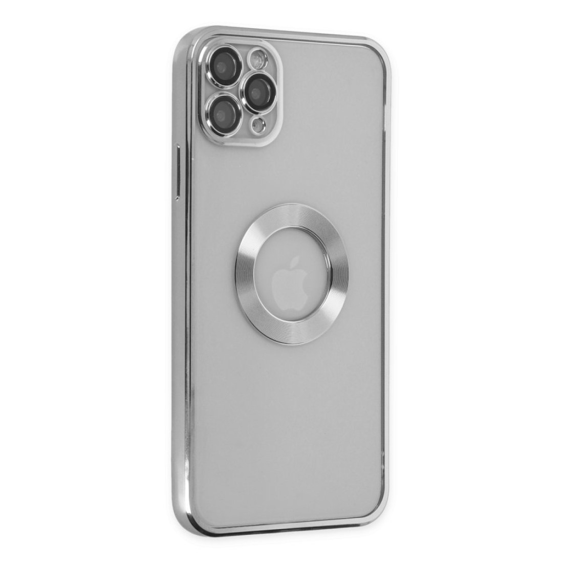 Apple iPhone 11 Pro Kılıf Slot Silikon - Gümüş