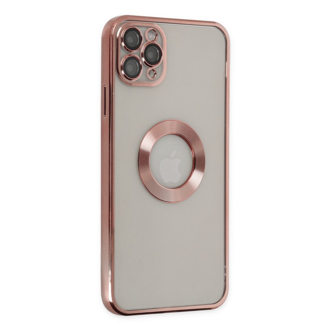 Apple iPhone 11 Pro Kılıf Slot Silikon - Rose Gold