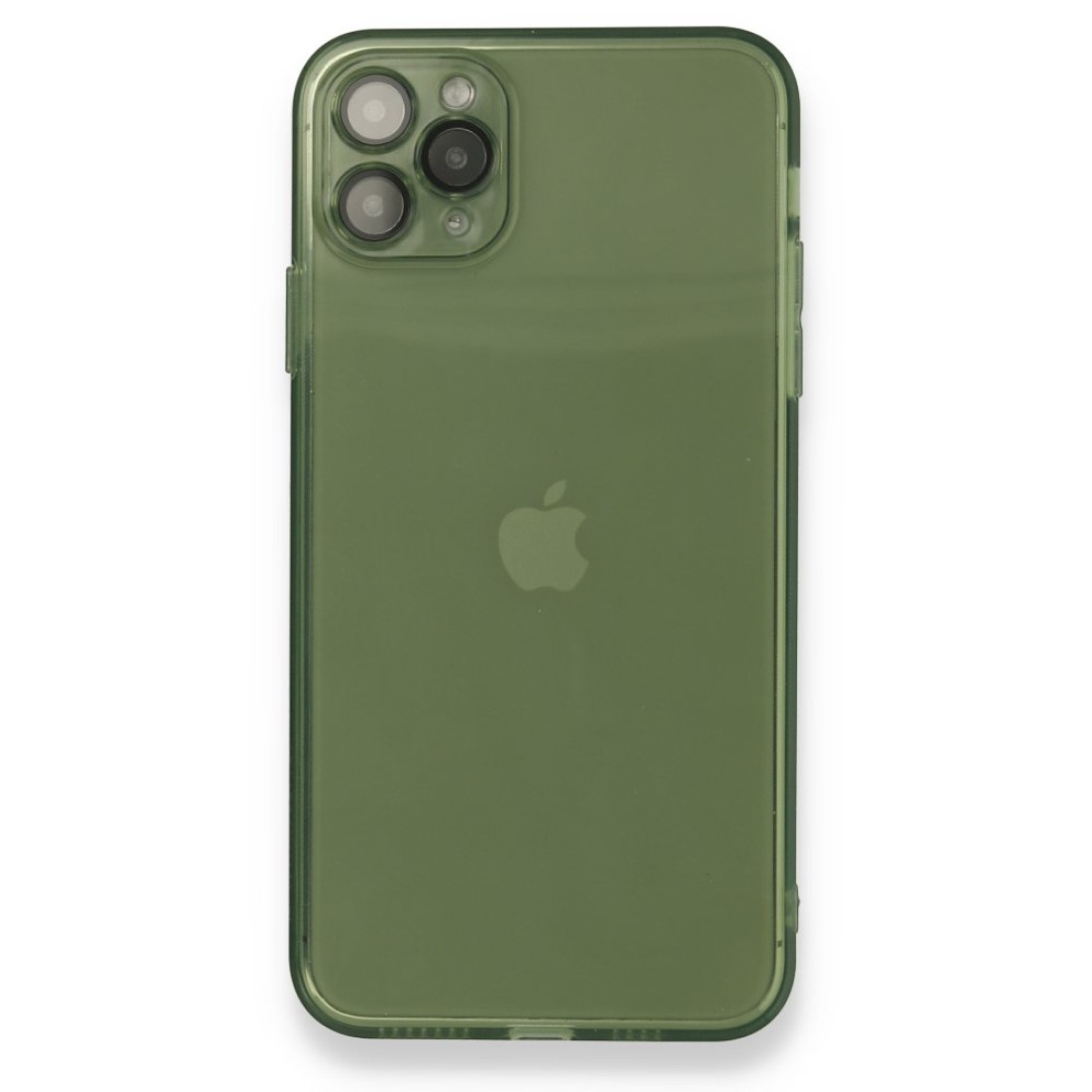 Apple iPhone 11 Pro Max Kılıf Fly Lens Silikon - Yeşil