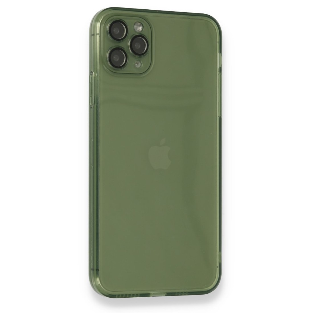 Apple iPhone 11 Pro Max Kılıf Fly Lens Silikon - Yeşil