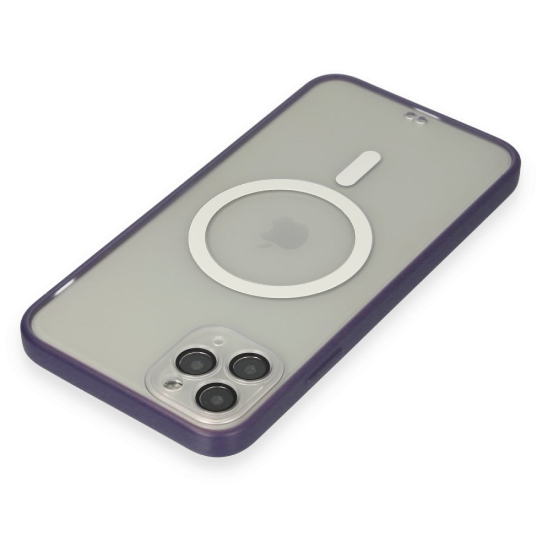 Apple iPhone 11 Pro Max Kılıf Grand Magneticsafe Kapak - Mor