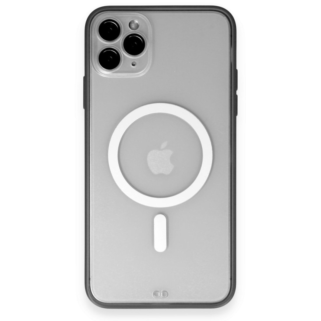 Apple iPhone 11 Pro Max Kılıf Grand Magneticsafe Kapak - Siyah