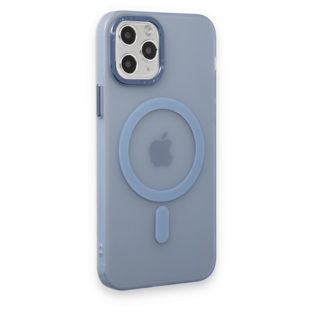 Apple iPhone 11 Pro Max Kılıf Lodos Magneticsafe Mat Kapak - Sierra Blue