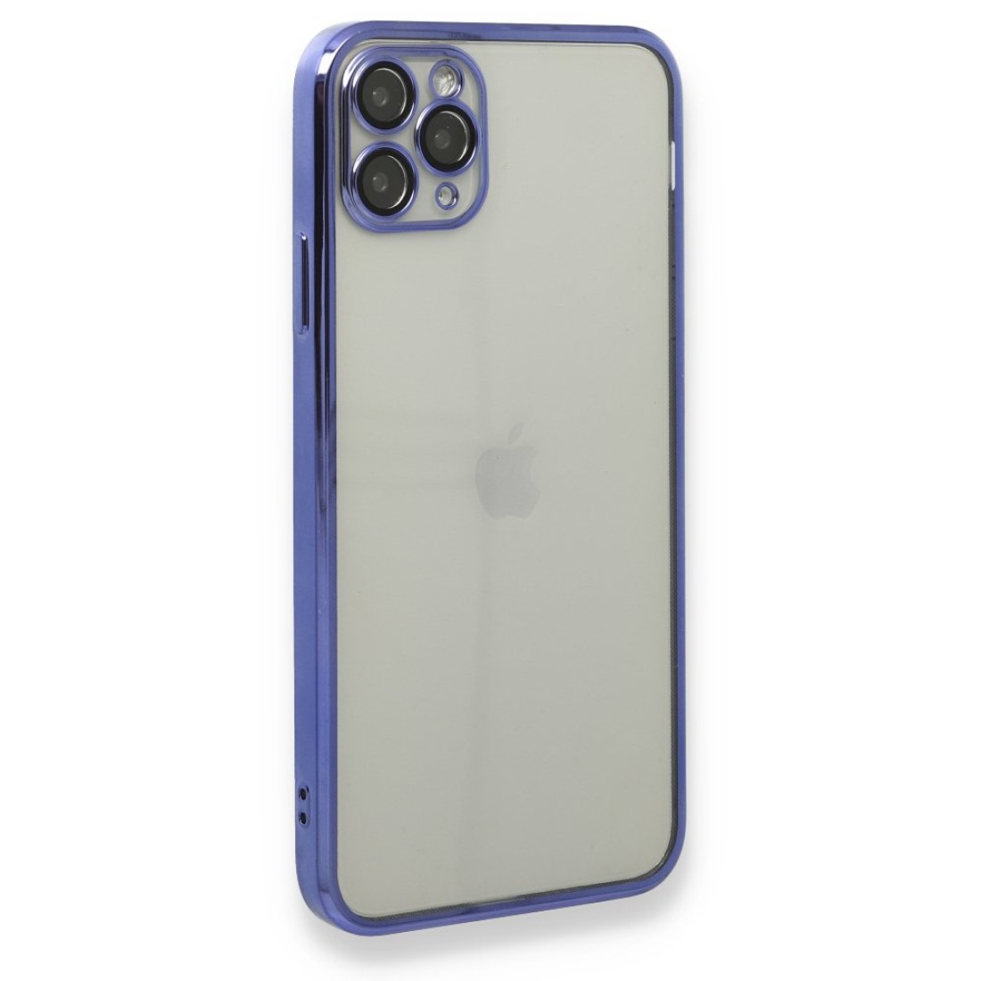Apple iPhone 11 Pro Max Kılıf Razer Lensli Silikon - Mor