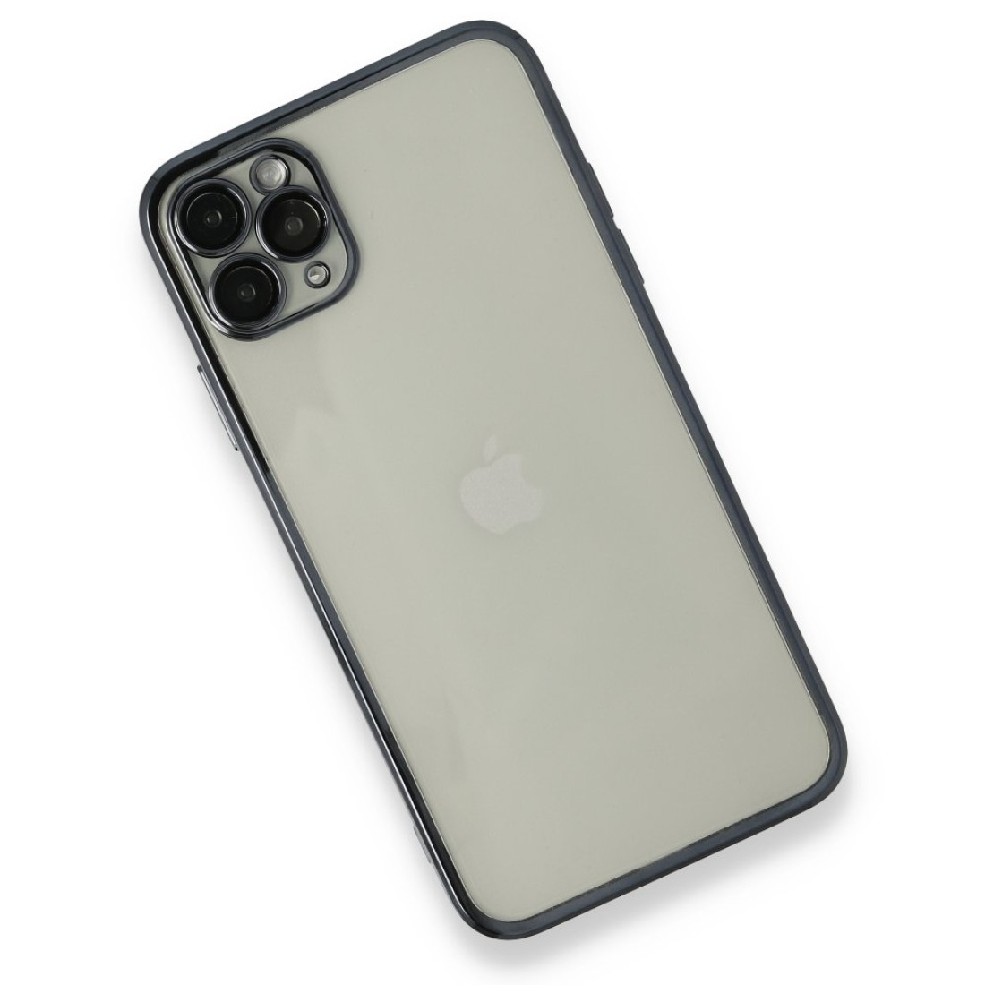 Apple iPhone 11 Pro Max Kılıf Razer Lensli Silikon - Siyah