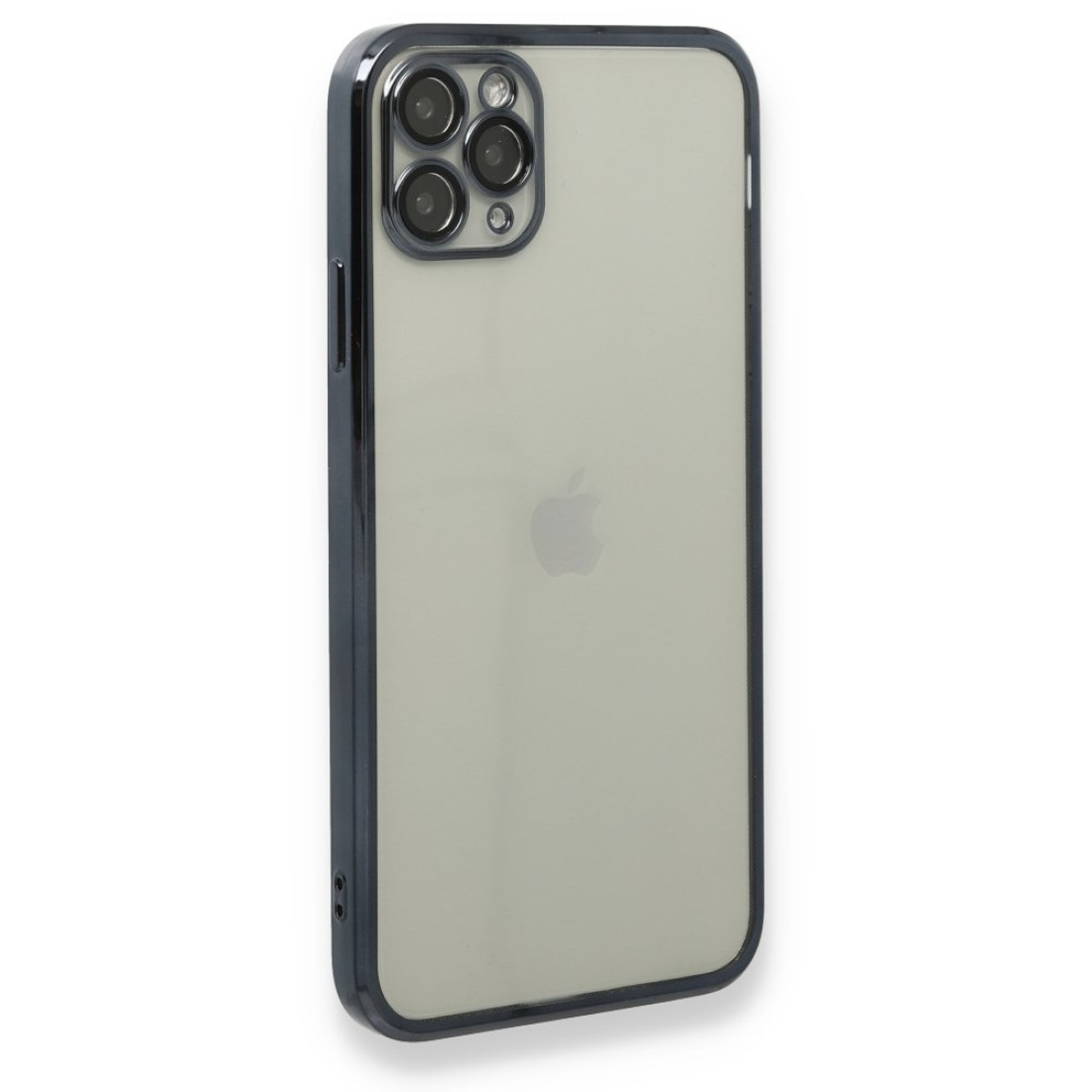 Apple iPhone 11 Pro Max Kılıf Razer Lensli Silikon - Siyah