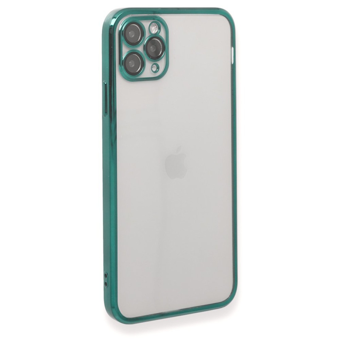 Apple iPhone 11 Pro Max Kılıf Razer Lensli Silikon - Yeşil