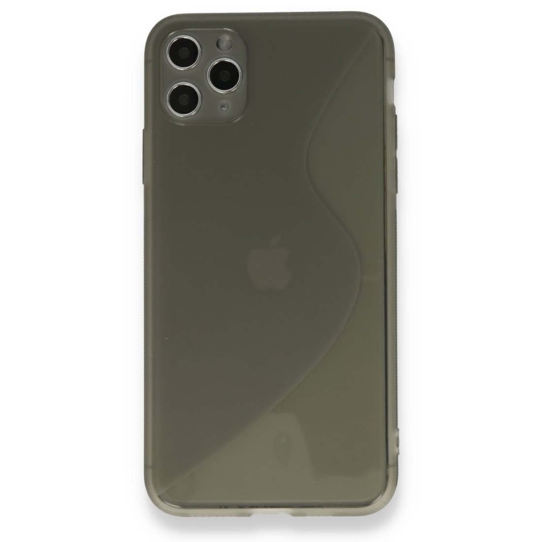 Apple iPhone 11 Pro Max Kılıf S Silikon - Gri