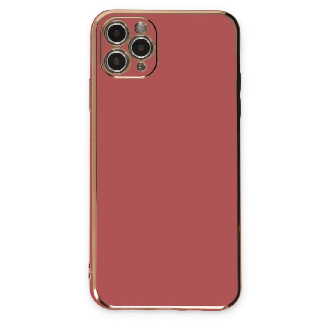 Apple iPhone 11 Pro Max Kılıf Volet Silikon - Kırmızı