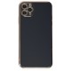 Apple iPhone 11 Pro Max Kılıf Volet Silikon - Siyah