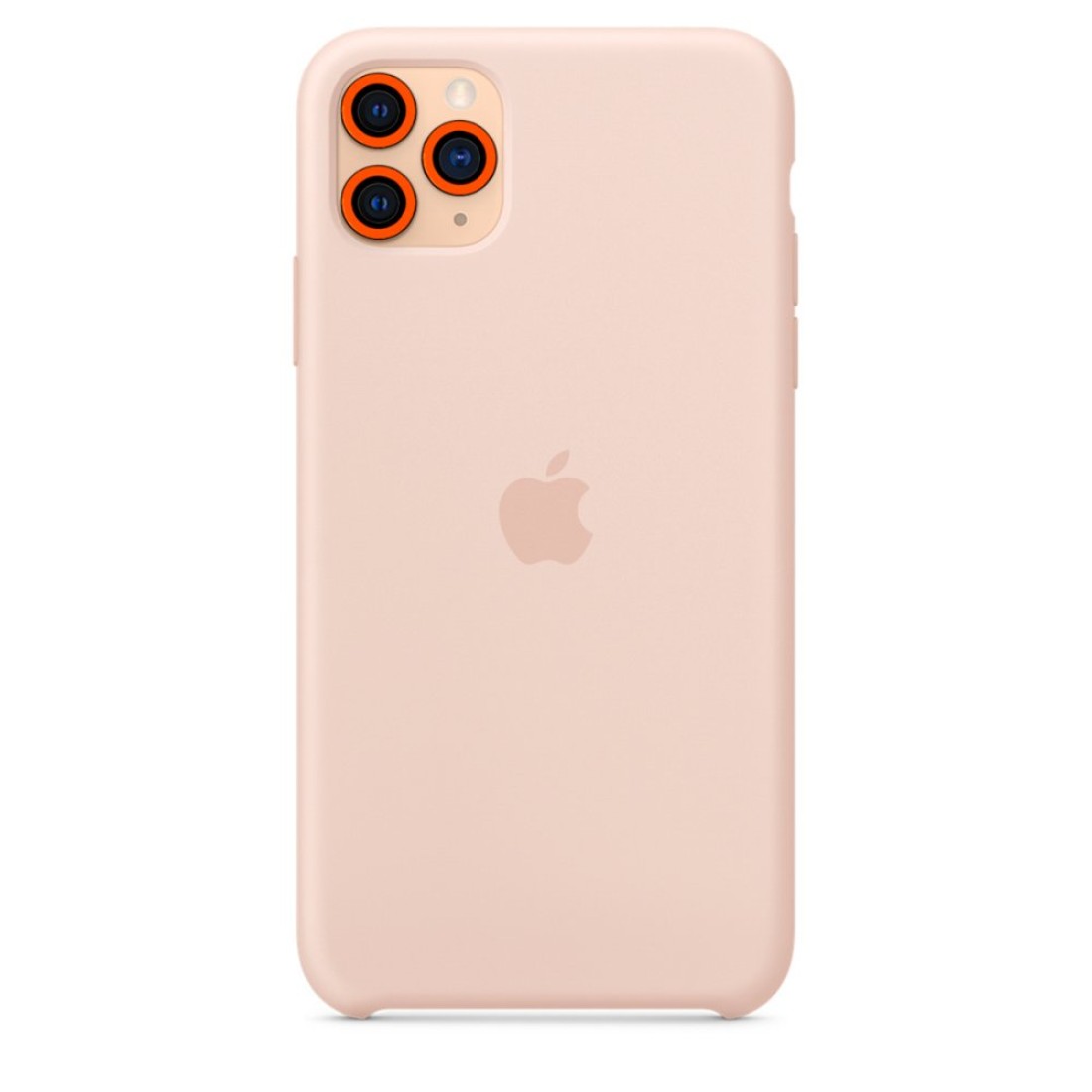 iPhone 11 Pro Max Neon Fosforlu Kamera Lens - Turuncu