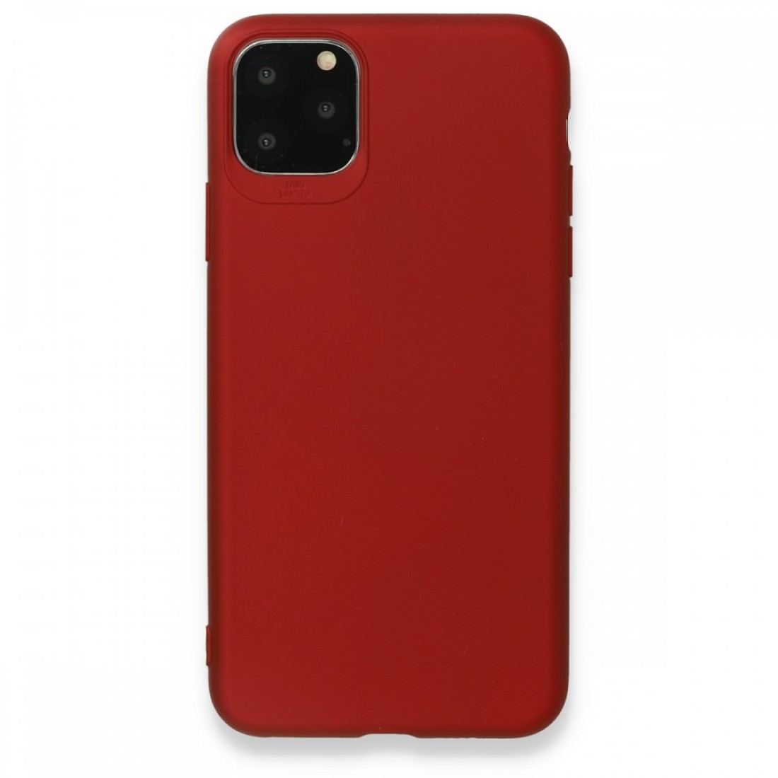 Apple iPhone 11 Pro Max Kılıf Premium Rubber Silikon - Bordo