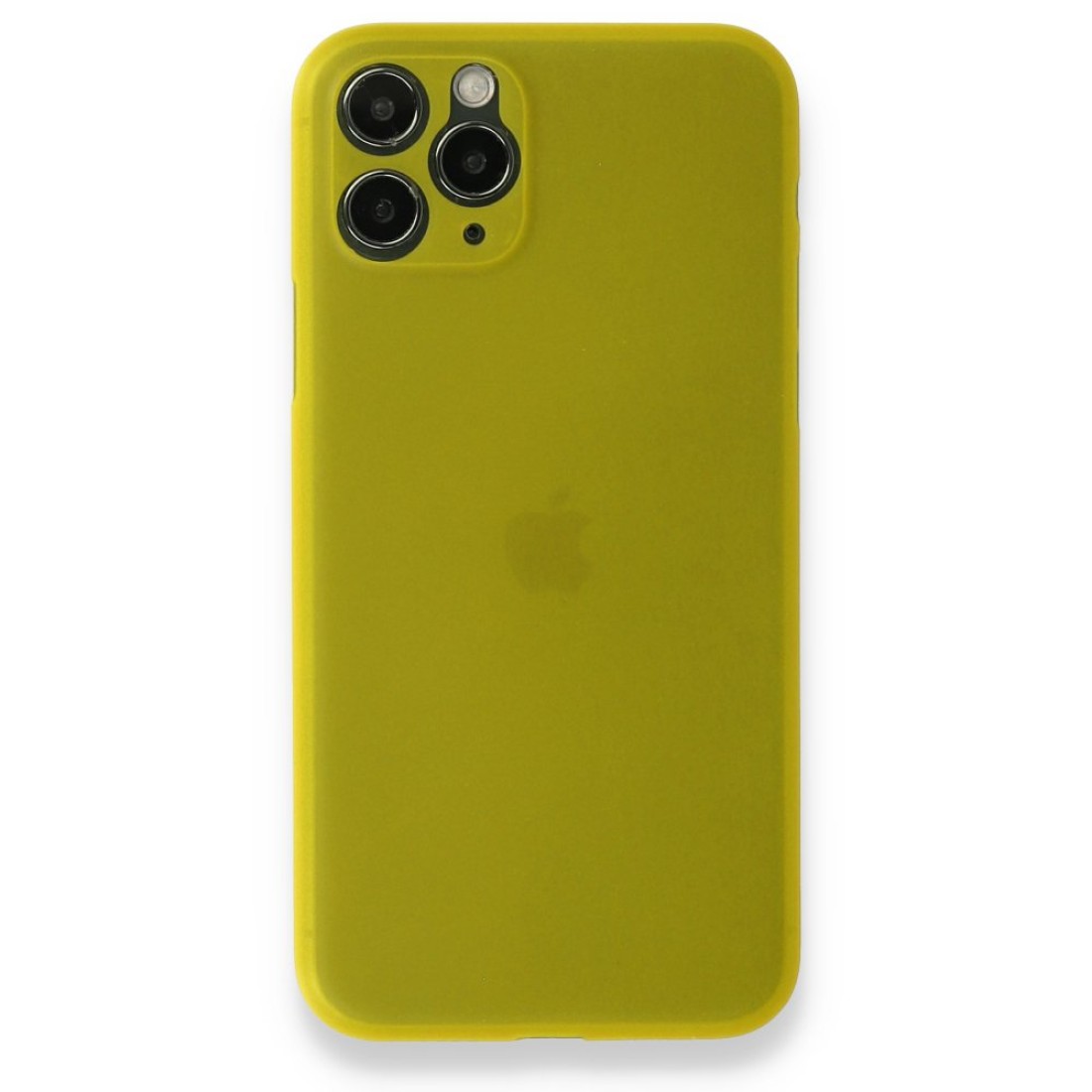 Apple iPhone 11 Pro Kılıf PP Ultra İnce Kapak - Sarı
