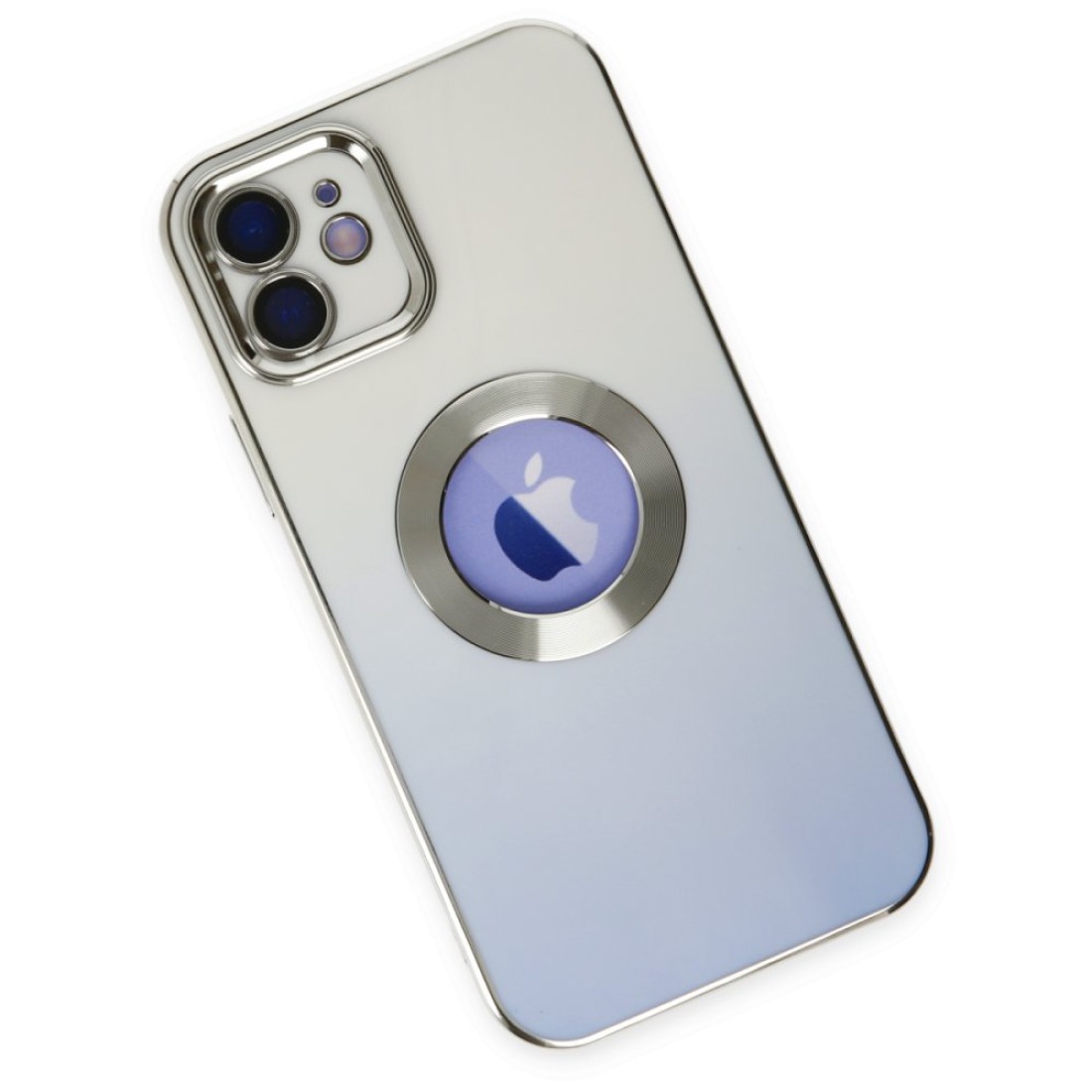 Apple iPhone 12 Kılıf Best Silikon - Mavi