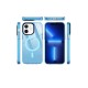 Apple iPhone 12 Kılıf Beta Magneticsafe Silikon - Mavi