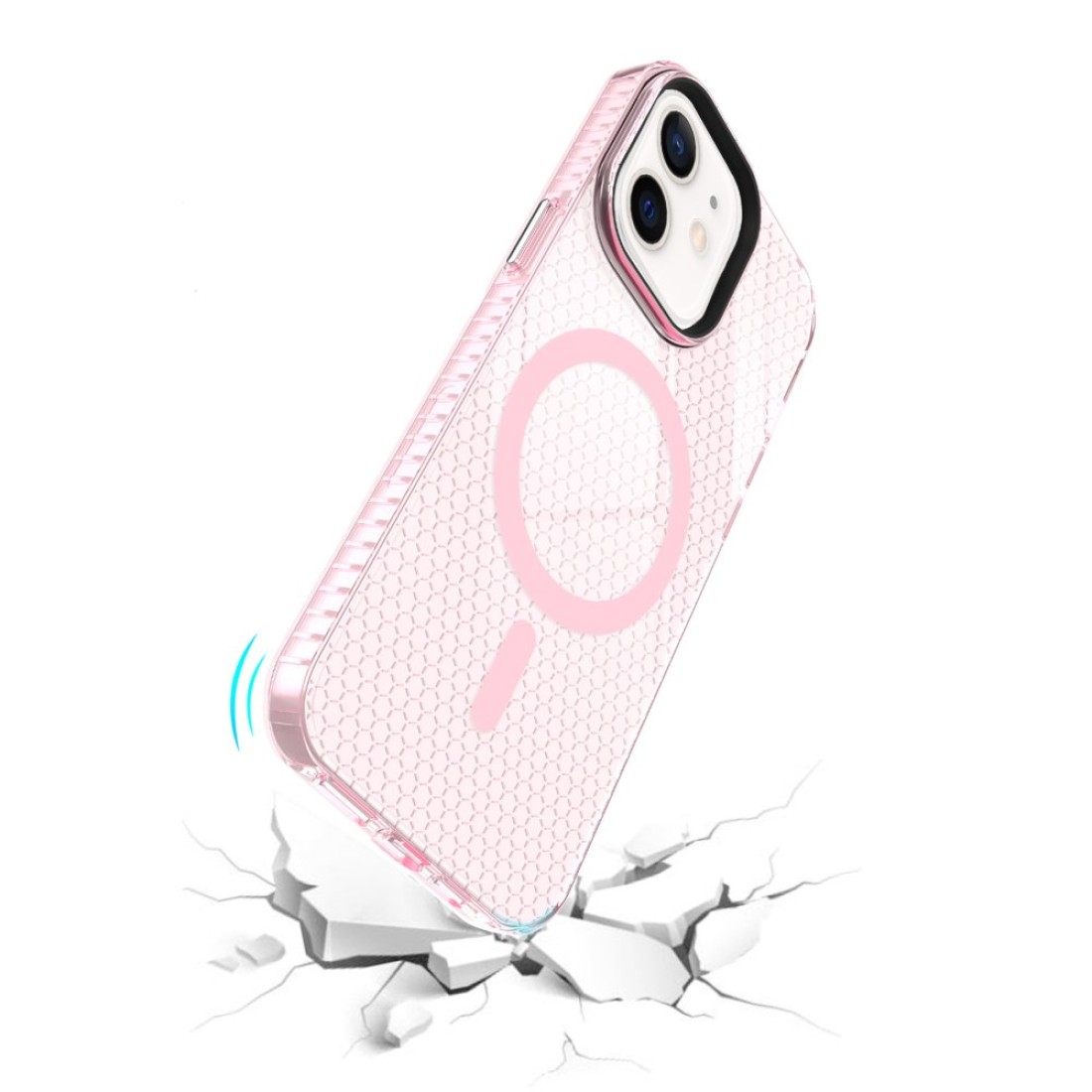 Apple iPhone 12 Kılıf Beta Magneticsafe Silikon - Pembe