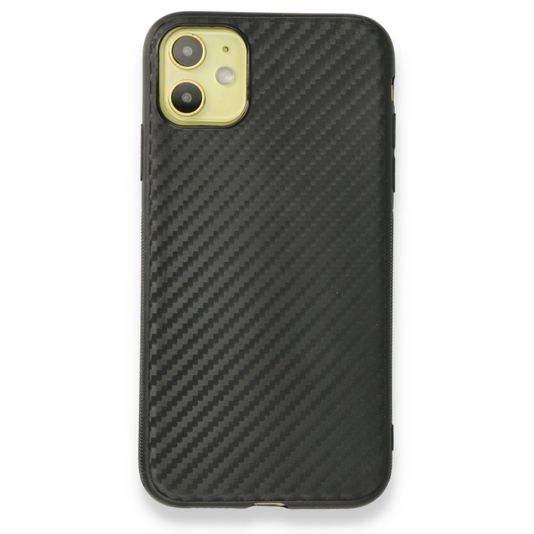 Apple iPhone 12 Kılıf Carbonix Silikon - Siyah