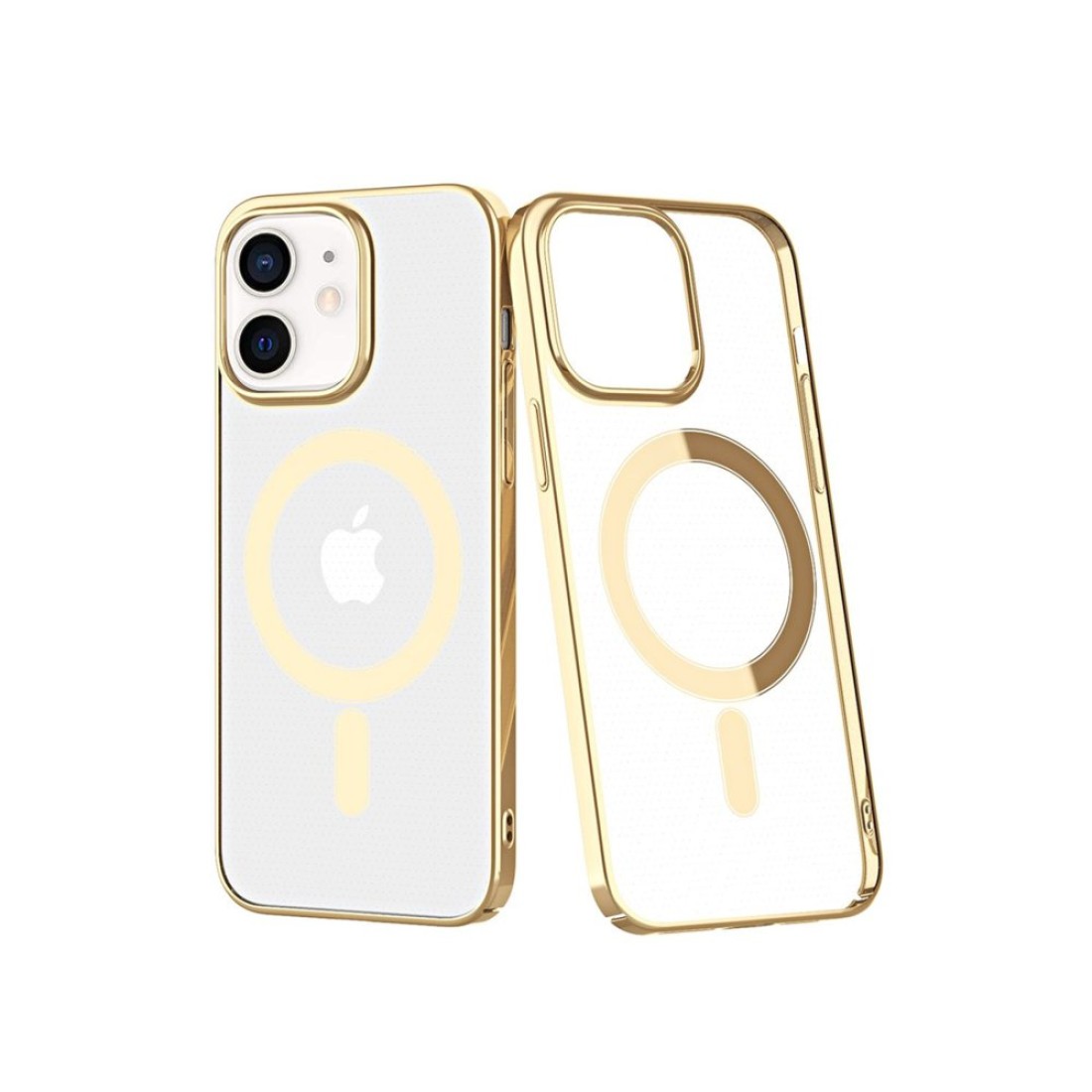 Apple iPhone 12 Kılıf Element Magneticsafe Sert Kapak - Gold