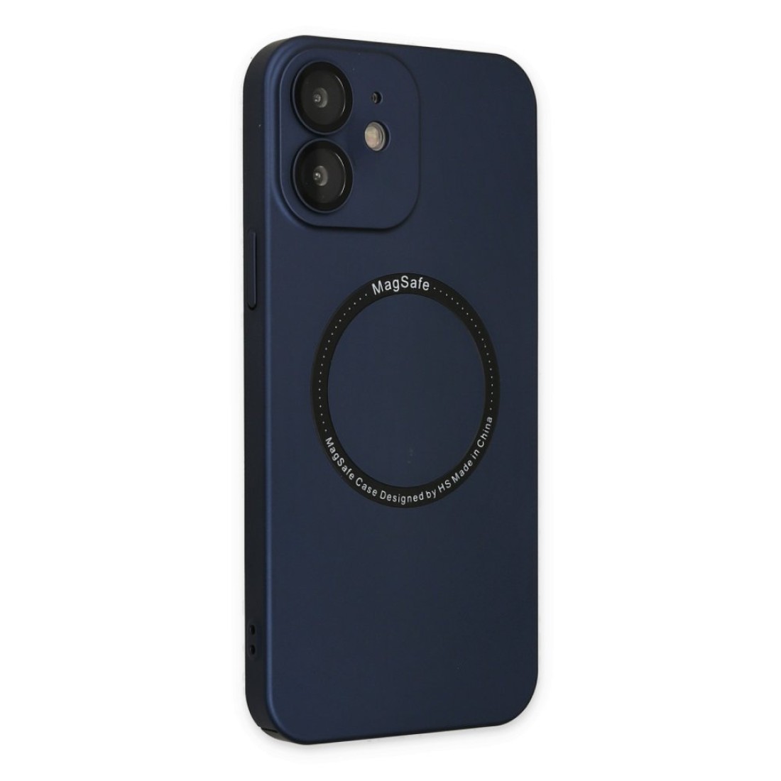 Apple iPhone 12 Kılıf Jack Magneticsafe Lens Silikon - Lacivert