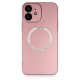 Apple iPhone 12 Kılıf Jack Magneticsafe Lens Silikon - Rose Gold