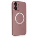 Apple iPhone 12 Kılıf Jack Magneticsafe Lens Silikon - Rose Gold