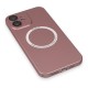 Apple iPhone 12 Kılıf Jack Magneticsafe Lens Silikon - Rose Gold