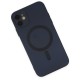 Apple iPhone 12 Kılıf Moshi Lens Magneticsafe Silikon - Lacivert