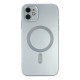 Apple iPhone 12 Kılıf Moshi Lens Magneticsafe Silikon - Sierra Blue