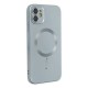 Apple iPhone 12 Kılıf Moshi Lens Magneticsafe Silikon - Sierra Blue