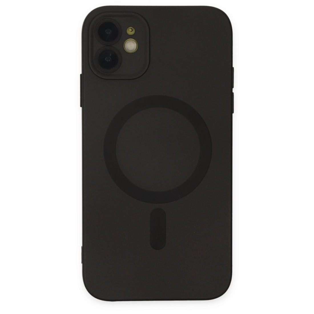 Apple iPhone 12 Kılıf Moshi Lens Magneticsafe Silikon - Siyah