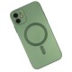 Apple iPhone 12 Kılıf Moshi Lens Magneticsafe Silikon - Yeşil