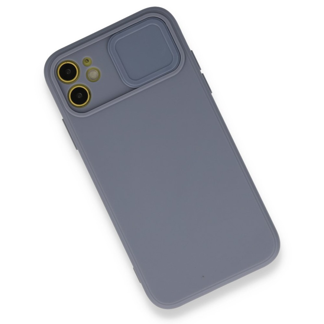Apple iPhone 12 Mini Kılıf Color Lens Silikon - Gri