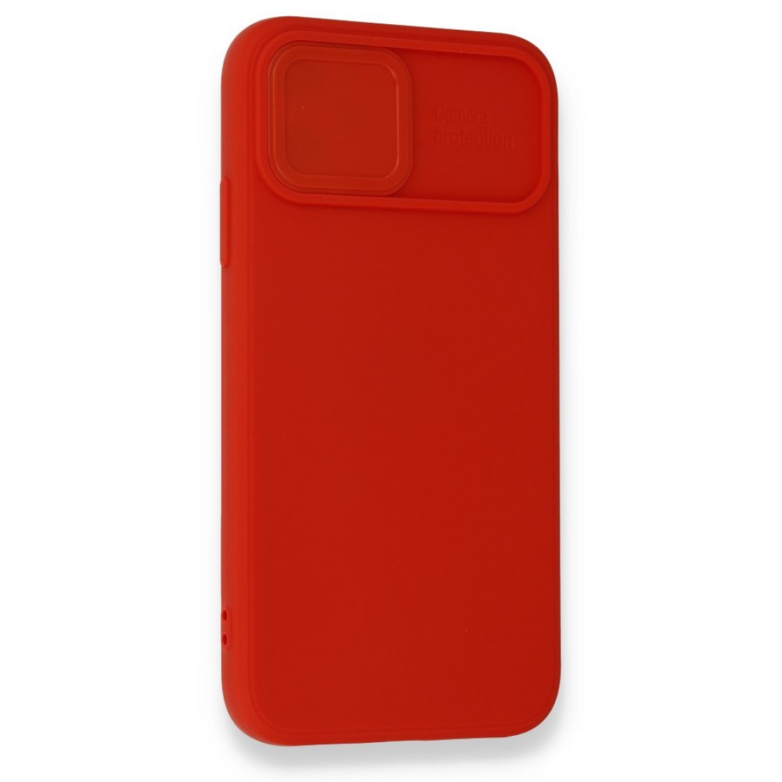 Apple iPhone 12 Mini Kılıf Color Lens Silikon - Kırmızı