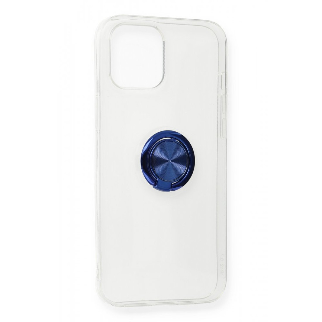 Apple iPhone 12 Mini Kılıf Gros Yüzüklü Silikon - Mavi