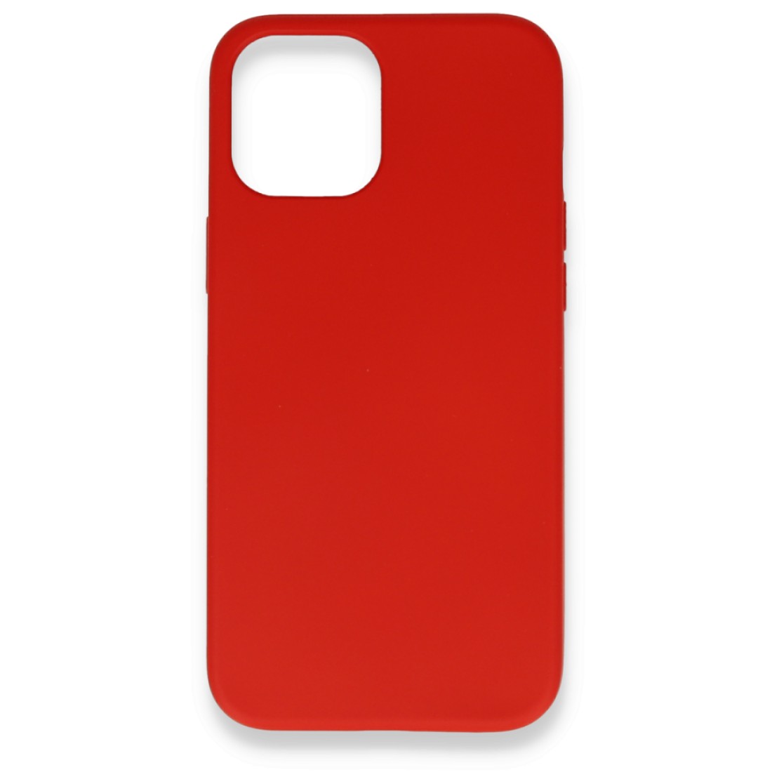 Apple iPhone 12 Mini Kılıf Nano içi Kadife  Silikon - Kırmızı