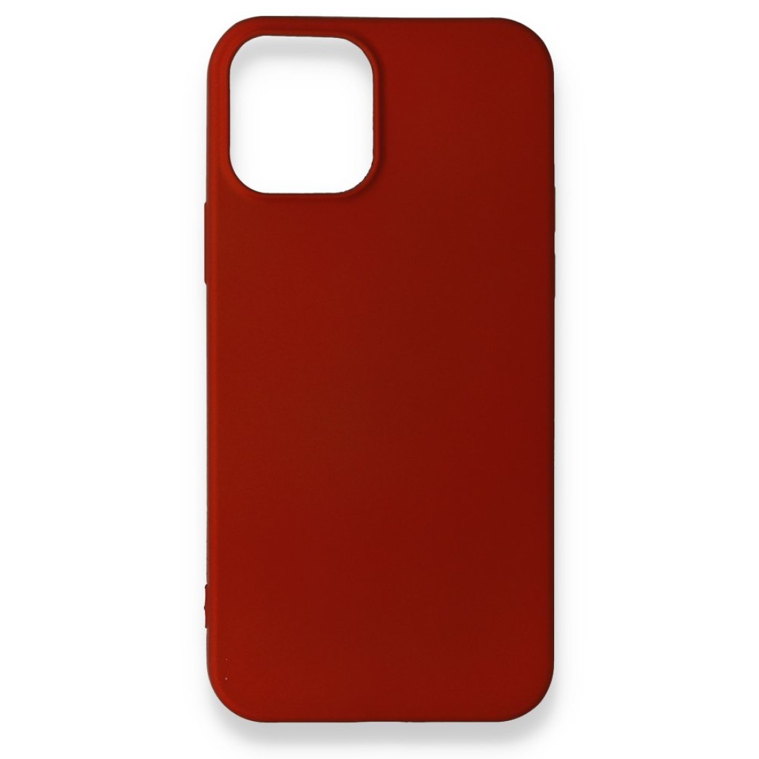 Apple iPhone 12 Mini Kılıf Premium Rubber Silikon - Bordo