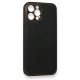 Apple iPhone 12 Pro Kılıf Coco Deri Silikon Kapak - Siyah