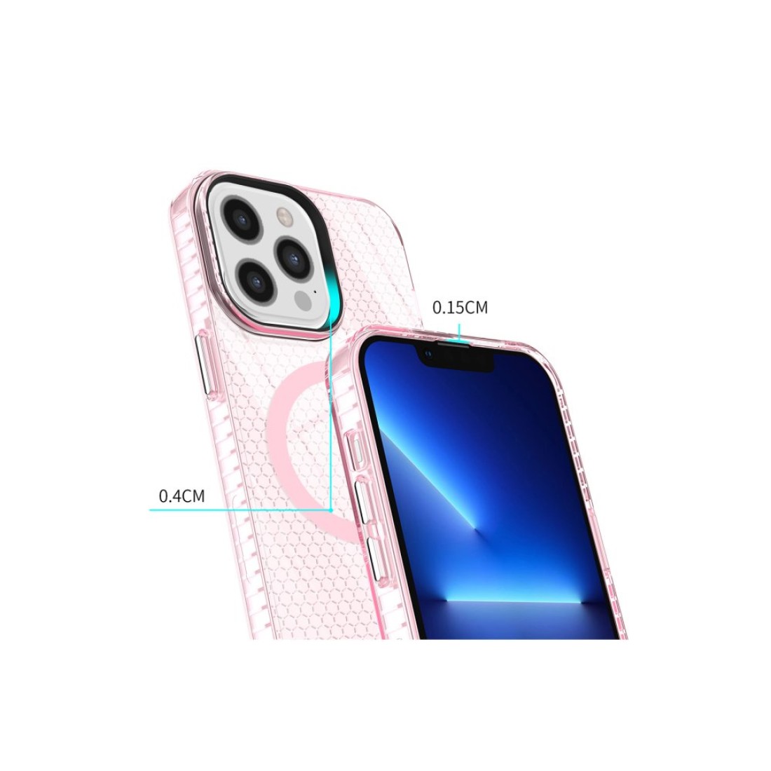 Apple iPhone 12 Pro Kılıf Beta Magneticsafe Silikon - Pembe