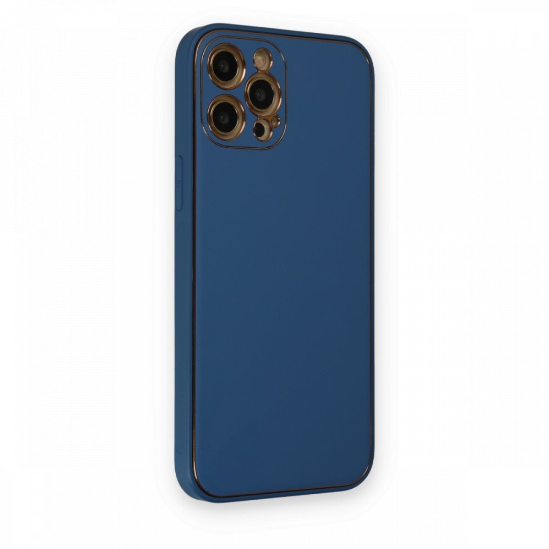 Apple iPhone 12 Pro Kılıf Coco Deri Silikon Kapak - Açık Mavi